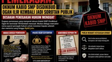 Diduga Lakukan Pemerasan, Oknum Kabid SMP Disdikbud Ogan Ilir Kembali Jadi Sorotan Publik, PPWI Meminta APH Melakukan Pemanggilan