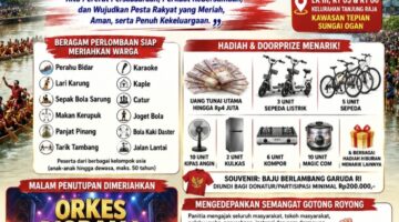 SEMARAK HUT KE-81 RI, PESTA RAKYAT KELURAHAN TANJUNG RAJA SIAP MERIAHKAN KEMERDEKAAN “Beragam Perlombaan, Hiburan Rakyat hingga Orkes Diorama Siap Menghibur Warga”